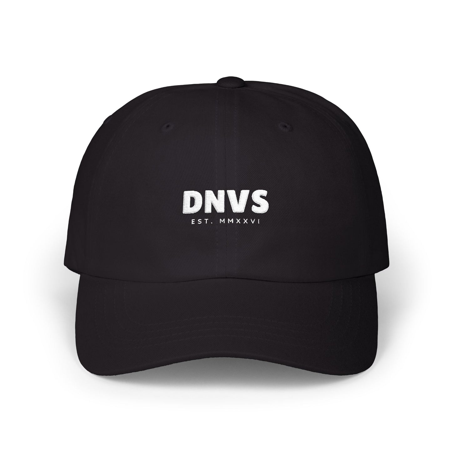 DNVS Script Dad Cap – Vista lateral derecha – Gorra dad cap unstructured