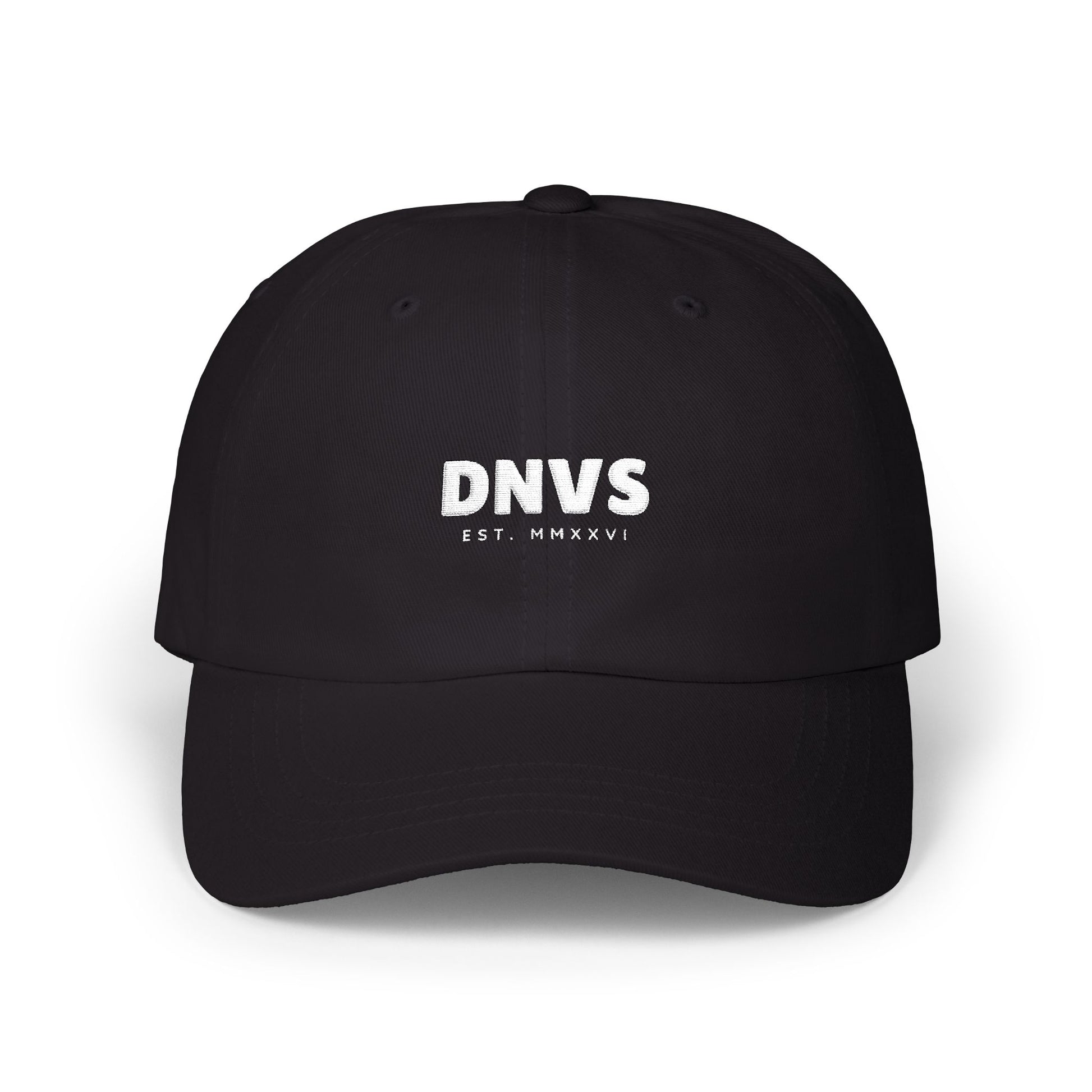 DNVS Script Dad Cap – Vista lateral derecha – Gorra dad cap unstructured