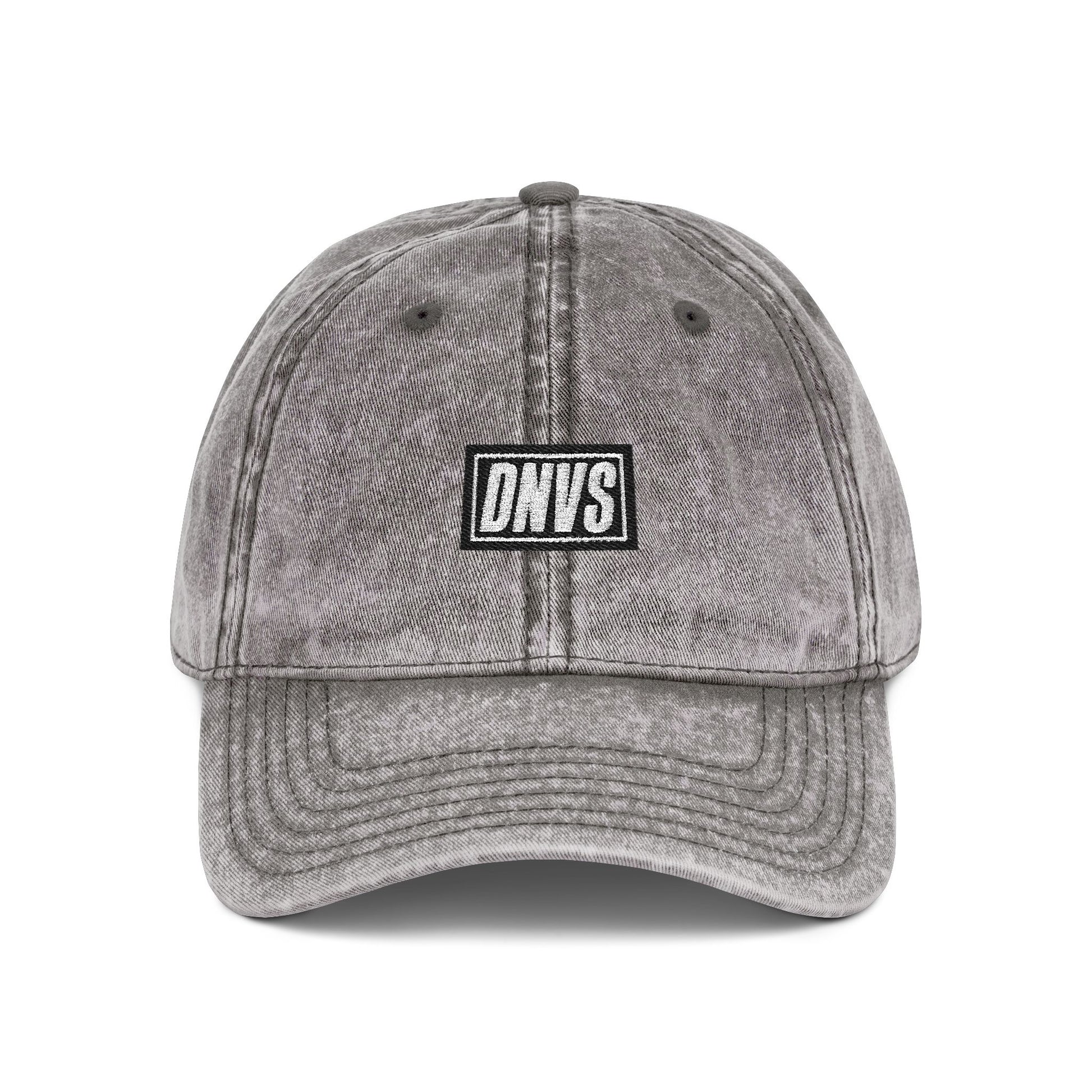 DNVS Vintage Cap – Vista frontal – Gorra washed vintage streetwear